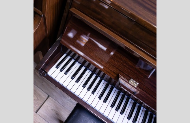 Used Zender Polished Mahogany Compact Upright Piano - All Inclusive Premium Package (SN:00104) - Image 7